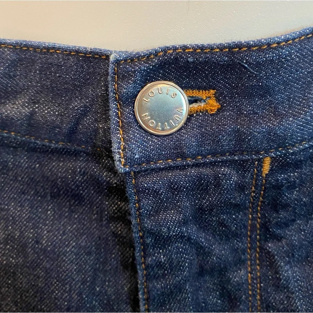 Vintage Louis Vuitton Dark Wash Denim Jeans Marc Jacobs Era Designer Archive, 36 - Picture 5 of 13